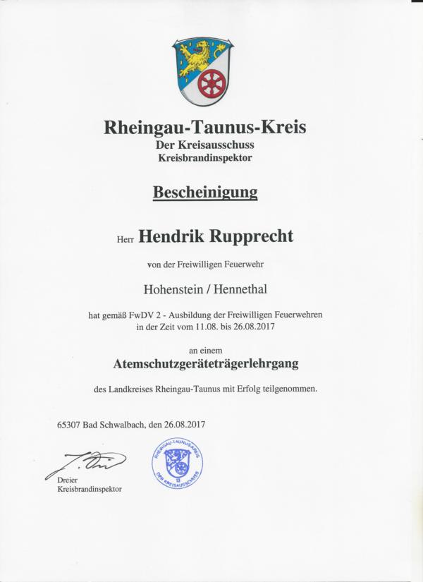 Atemschutz Hendrik Rupprecht
