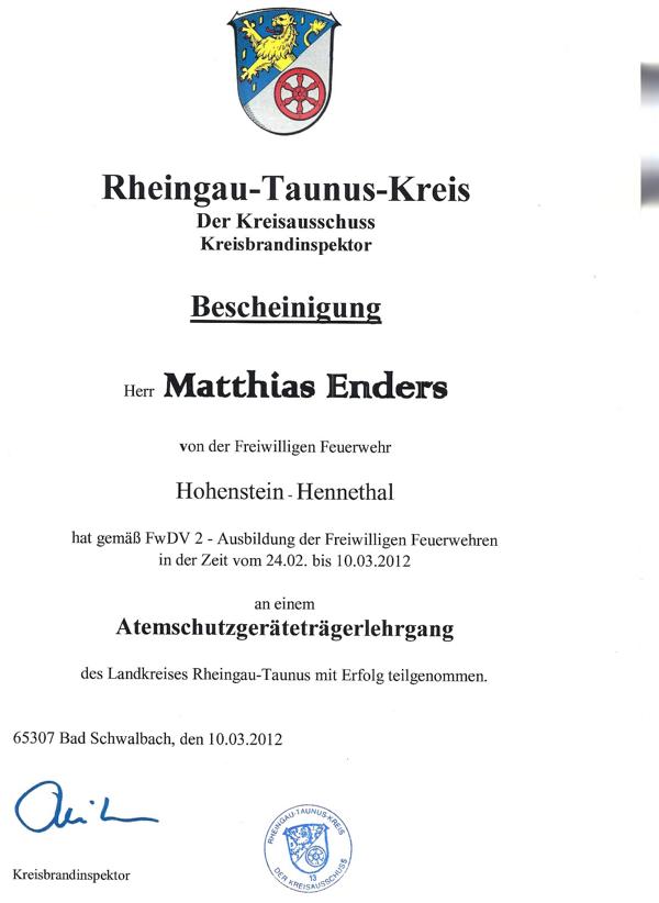 Atemschutz Matthias Enders