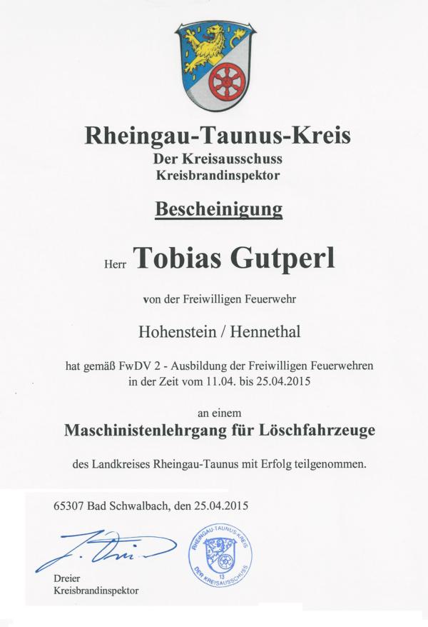 Maschinist Tobias Gutperl (2)